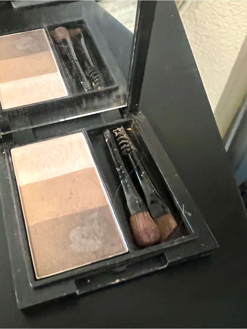 MAC Cosmetics Taupe Brow & Eye Trio Palette used